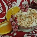Manjar blanco con cuajada y frutos rojos