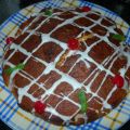 BIZCOCHO DE LIMON CON GLASEADO Y FRUTAS[...]