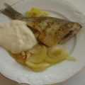 Dorada al horno con color