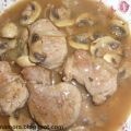 solomillo de cerdo con salsa de champiñones