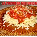 Espaguetis a la  Boloñesa