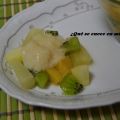 MACEDONIA CON CREMA DE LIMÓN
