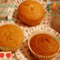 Cupcakes de melocotón, manzana y plátano