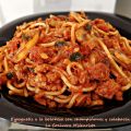 Espaguetis a la boloñesa con champiñones y[...]