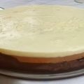 Tarta de tres chcocolates.