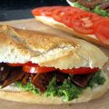 Bocadillo de crema de brócoli con 