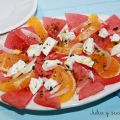 ENSALADA DE SANDÍA  Y QUESO FRESCO