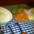 Arroz meloso de trigueros y rape...