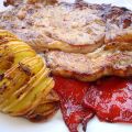 Chuleta de ternera con patatas de chimichurri