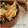 POLLO AL AJILLO {en el horno}