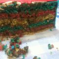 tarta de frambuesa con la bandera inglesa!!!