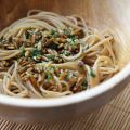 PASTA CON PESTO DE GIRASOL
