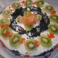 TARTA SALADA DE SALMON Y KIWI