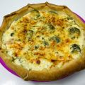Quiché de requesón y brócoli