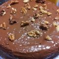 Tarta de chocolate con leche sin azúcar nueces[...]