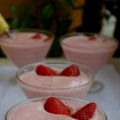 Mousse ligera de fresas