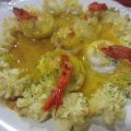 POPIETAS DE LENGUADO CON LANGOSTINOS