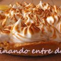 Tarta de crema de limón y merengue.