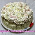 TARTA DE HOJALDRE, BIZCOCHO Y NATA