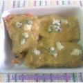 Bacalao en salsa de puerros y roquefot