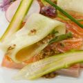 Salmón marinado con verduras, vinagreta de[...]