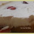 Tarta mousse de queso con fresas
