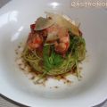 Ensalda de pasta & pesto & gambas