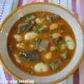 GUISO DE ALUBIAS CON SETAS