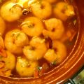 Tapa de langostinos al ajillo 