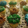 Cupcakes verdes y cumpleaños!