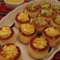 Vol au vent rellenos de salpicón de cangrejo y[...]