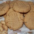 Galletas de cacahuete o mantequilla de maní.