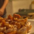 Pincho de solomillo con puré de boniato y[...]