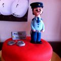 Tarta fondant con relleno de batter cream