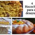 4 bizcochos esponjosos