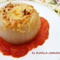 CEBOLLAS RELLENAS DE CARNE Y VERDURAS