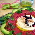 {GUACAMOLE ROSA Y HUMMUS DE GANXET CON CAVIAR[...]