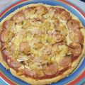 Pizza Alemana de Salchicha con Mostaza
