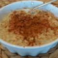 Arroz con leche de soja y achicoria