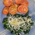 Espinacas salteadas con queso parmeggiano