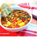 Sopa de pistones y hortalizas