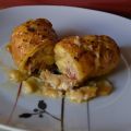 Cuartos traseros de pollo rellenos