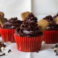 Cupcakes de Spéculoos y chocolate negro
