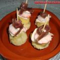 Tapa rápida de alcachofa gamba y anchoa