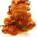 Redondo de pollo en salsa con picada de frutos[...]