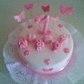❁Tarta Fondant 1er añito ❁