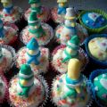 CUP CAKES MUÑECOS DE NIEVE