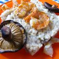 Risotto de shiitake y queso de cabra