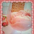 Helado de fresas naturales