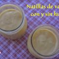 Natillas de vainilla con y sin huevo